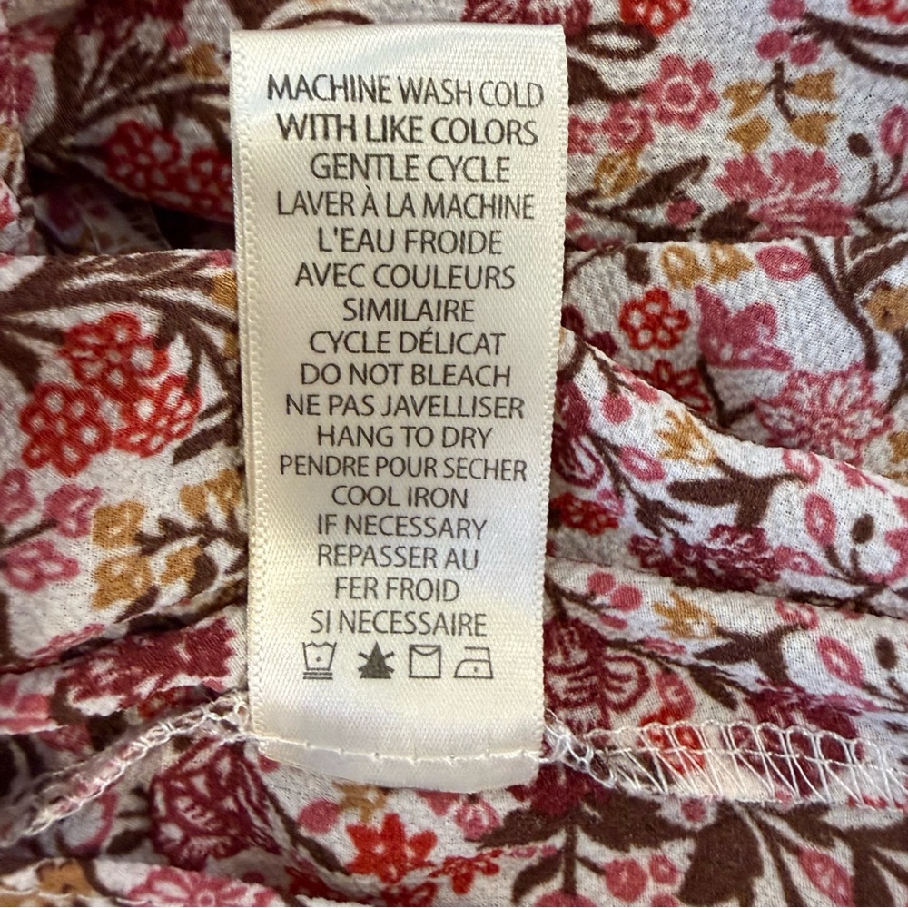 5 for $25!! MAX STUDIO Ruffle Crepe High/low Wrap Midi Dress S - Picture 8 of 8